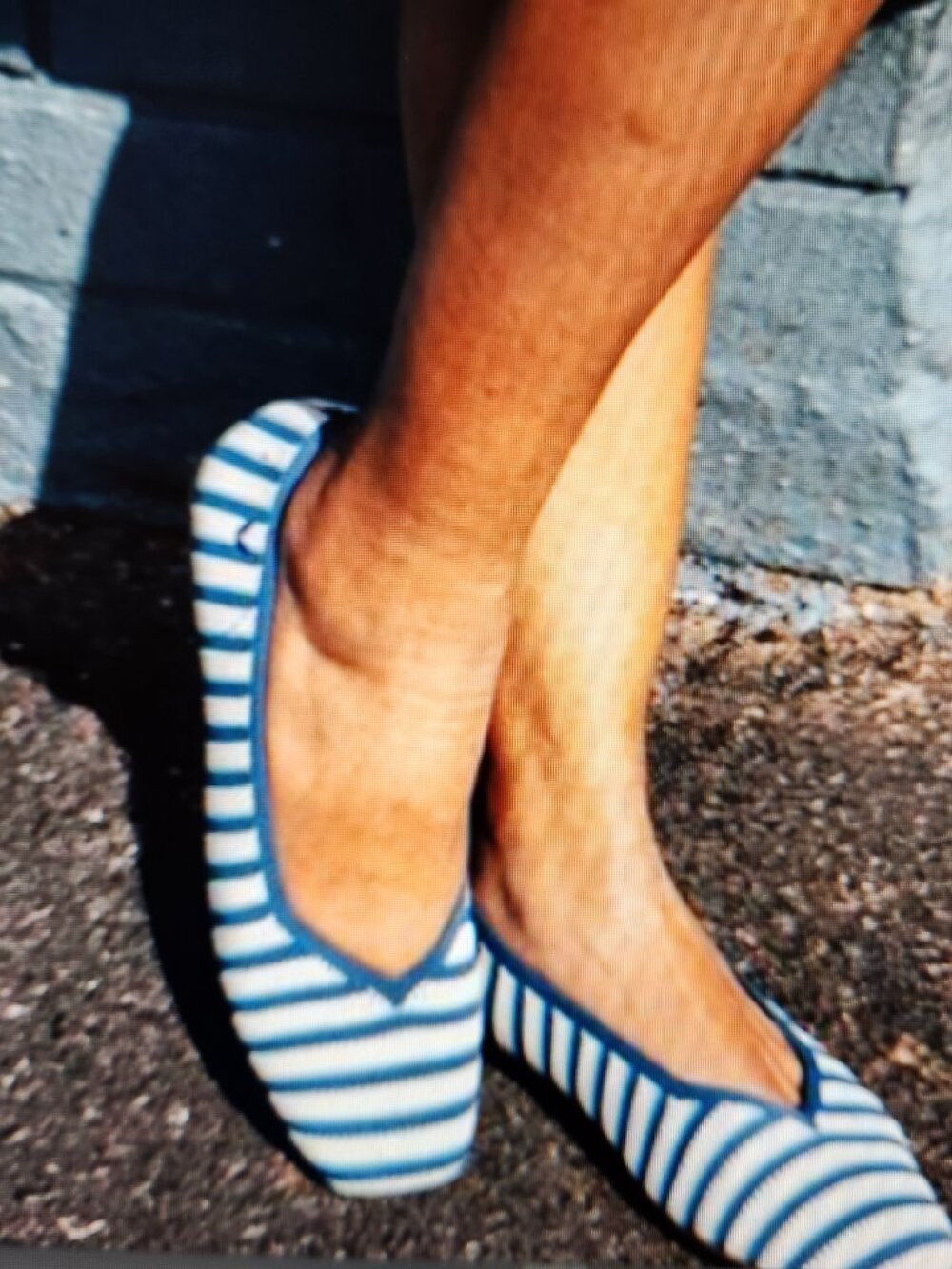 Vivaia Margot 2.0 Striped Flats. NIB. Size EU 39.5/US 8.5
